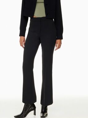 ARITZIA Wilfred Sequence Pant Black High-waisted kick-Flare Size 8